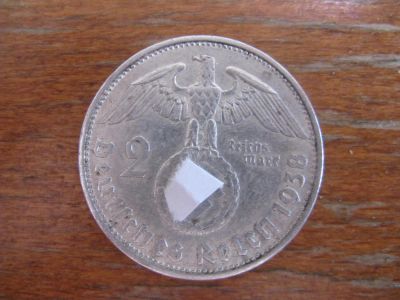 Лот: 11067639. Фото: 1. Германия 2 рейхсмарки 1938 года... Германия и Австрия