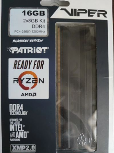 Лот: 18175337. Фото: 1. Patriot Memory Viper 4 Blackout... Оперативная память