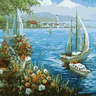 Лот: 11116485. Фото: 1. Картины по номерам 40x50, бесплатная... Подарки на 8 марта