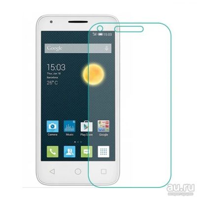 Лот: 12881151. Фото: 1. Защитное стекло Alcatel OT-4027D... Дисплеи, дисплейные модули, тачскрины