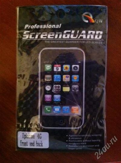 Лот: 1163723. Фото: 1. Защитная пленка iPhone 4, 4s. Защитные стёкла, защитные плёнки