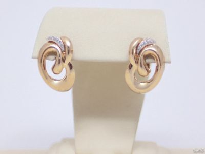 Лот: 13574650. Фото: 1. ЗОЛОТЫЕ СЕРЬГИ 4,0 ГРАММ. Серьги, каффы