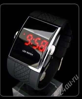 Лот: 944017. Фото: 1. Стильные часы LED red с рубля!. Оригинальные наручные часы