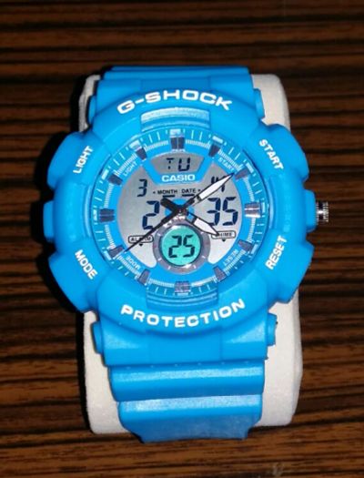 Лот: 1743925. Фото: 1. часы Casio G-shock blue голубые. Другие наручные часы