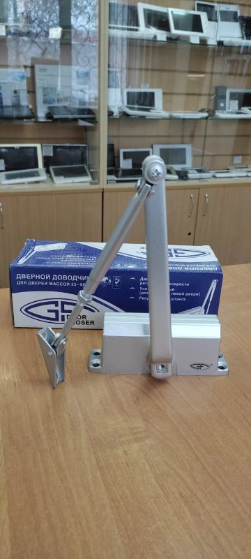 Лот: 2727596. Фото: 1. Доводчик дверной GF-602 серебро... Фурнитура, комплектующие