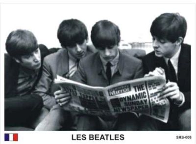 Лот: 10653901. Фото: 1. Beatles коллекционная карточка... Наклейки, фантики, вкладыши