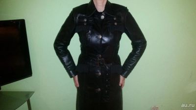 Лот: 10185908. Фото: 1. Плащ кожанный. Верхняя одежда