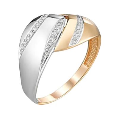 Лот: 23800904. Фото: 1. Кольцо TALANT из золота с фианитами. Кольца, перстни