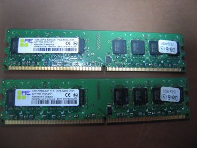 Лот: 14536520. Фото: 1. Оперативная память DDR2 2gb (2x... Оперативная память