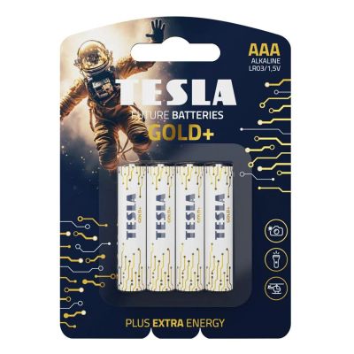 Лот: 24657997. Фото: 1. Батарейки Tesla Gold+ LR03 (AAA... Батарейки, аккумуляторы, элементы питания
