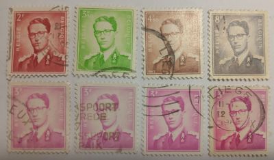 Лот: 25511993. Фото: 1. Марки_Бельгии, Набор из 8-ми марок... Марки