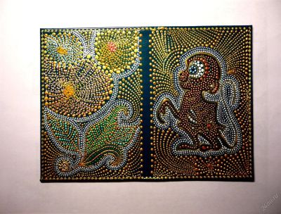 Лот: 3053720. Фото: 1. обложка для паспорта"Обезьянка... Бумажники, кошельки, портмоне