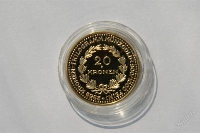 Лот: 1055575. Фото: 1. 20 Крон 1918 года - Au 24_карата... Европа
