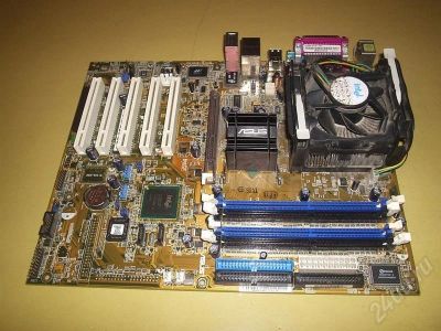 Лот: 227392. Фото: 1. Asus P4P800SE. Материнские платы