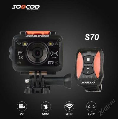 Лот: 9048824. Фото: 1. Экшен камера Soocoo S70 WI-FI... Экшн камеры