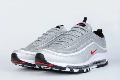 Лот: 16908263. Фото: 1. Кроссовки Nike Air Max 97 Silver... Кеды, кроссовки, слипоны