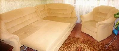 Лот: 1045952. Фото: 1. Диван и 2 кресла. Кресла, пуфы
