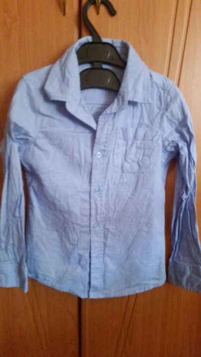 Лот: 6652377. Фото: 1. рубашка голубая 116 см acoola. Рубашки, блузки, водолазки