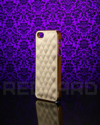 Лот: 4785994. Фото: 1. Чехол для iPhone 5/5S "Кожа" Белый. Чехлы, бамперы