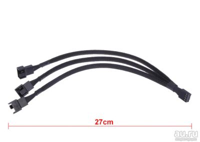 Лот: 14842501. Фото: 1. Разветвитель 4pin PWM to 3 x 4pin... Шлейфы, кабели, переходники