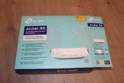 Лот: 16958302. Фото: 1. WI-FI роутер tp-link Archer A5. Маршрутизаторы (роутеры)