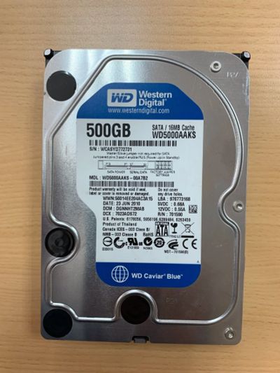 Лот: 15893302. Фото: 1. HDD 500gb WD Western Digital... Жёсткие диски (HDD)