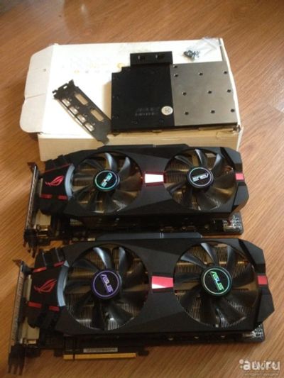 Лот: 8950865. Фото: 1. HD 7970 Asus Matrix Platinum 2шт... Видеокарты