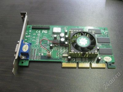 Лот: 554540. Фото: 1. AGP Видеокарта GeForce 400 64Mb. Видеокарты