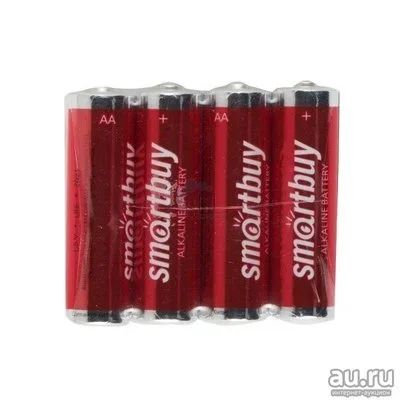 Лот: 13724837. Фото: 1. Батарейка SmartBuy АА LR6 алкалайновые... Батарейки, аккумуляторы, элементы питания