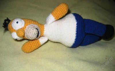 Лот: 1556636. Фото: 1. Гомер Симпсон (Homer Simpson... Авторские куклы, игрушки, поделки