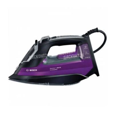 Лот: 14300697. Фото: 1. Утюг Bosch TDA753122V фиолетовый. Утюги, парогенераторы, отпариватели