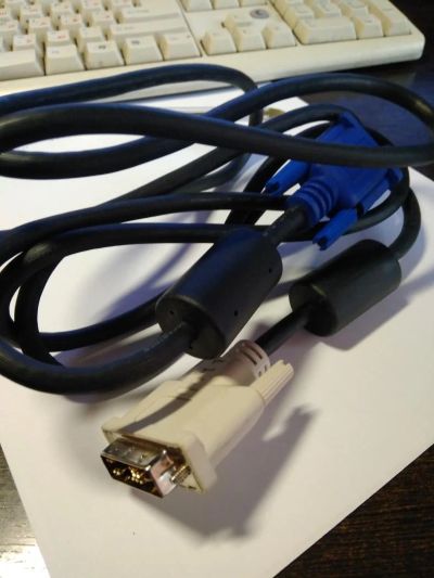 Лот: 6251080. Фото: 1. Кабель-переходник DVI-A - VGA... Шлейфы, кабели, переходники