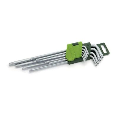Лот: 15109428. Фото: 1. Набор ключей TORX 9шт с отв. длинных... Ручные инструменты для автомобиля