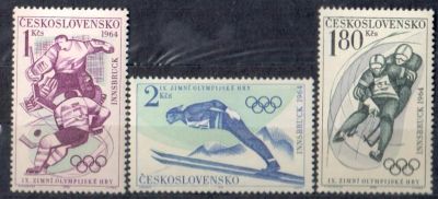 Лот: 5904421. Фото: 1. Чехословакия 1964 Олимпиада Инсбург... Марки