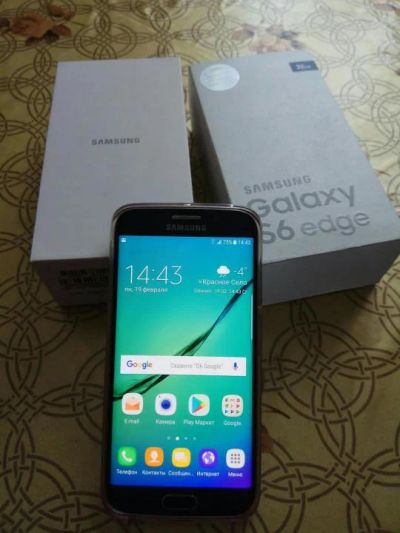 Лот: 11190280. Фото: 1. Самсунг s6 edge 32Gb оригинал... Смартфоны