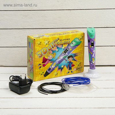 Лот: 17303785. Фото: 1. 3D ручка 3Dali Plus Comics, ABS... 3D принтеры, 3D ручки и комплектующие