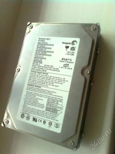 Лот: 1059210. Фото: 1. Barracuda 7200.7 40Gbytes. Жёсткие диски (HDD)