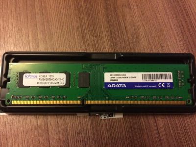 Лот: 8911685. Фото: 1. Оперативная память ADATA 4GB DDR3... Оперативная память