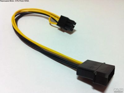 Лот: 11125718. Фото: 1. Переходник Molex - 6pin на видеокарту... Шлейфы, кабели, переходники