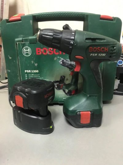 Лот: 17138865. Фото: 1. Шуруповерт BOSCH PSR1200 ( Кейс... Электроинструмент
