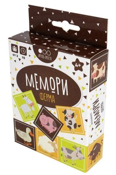 Лот: 12317483. Фото: 1. Настольная игра Мемори Ферма. Детские настольные игры