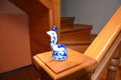 Лот: 24768286. Фото: 1. Cувенирная фигурка "Змея" (Гжель... Фигурки, статуэтки
