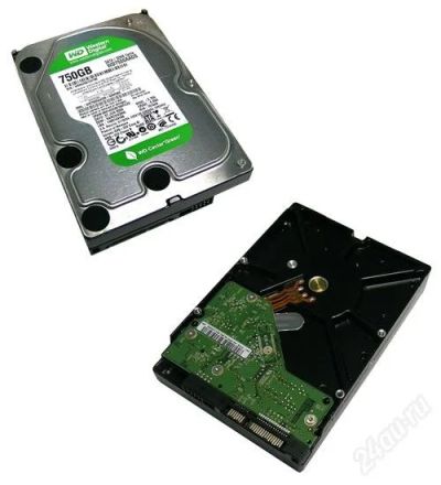 Лот: 794593. Фото: 1. SATA-II 750Gb Western Digital... Жёсткие диски (HDD)