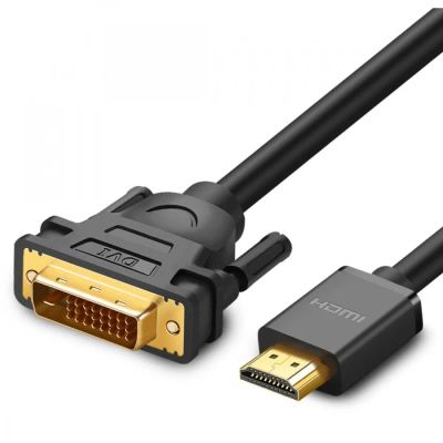 Лот: 24948530. Фото: 1. Кабель HDMI(m) - DVI(m) 3.0м UGREEN... Шлейфы, кабели, переходники
