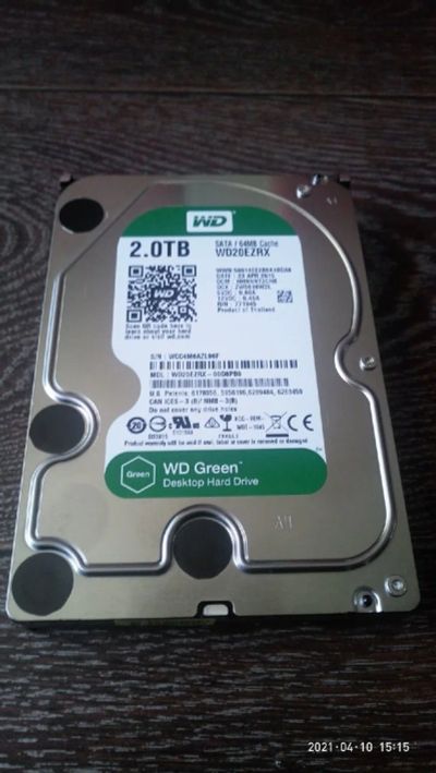 Лот: 17460958. Фото: 1. Жесткий диск WD 2000ГБ(включался... Жёсткие диски (HDD)