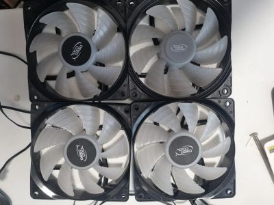 Лот: 20931584. Фото: 1. комплект из 4 кулеров DeepCool... Системы охлаждения