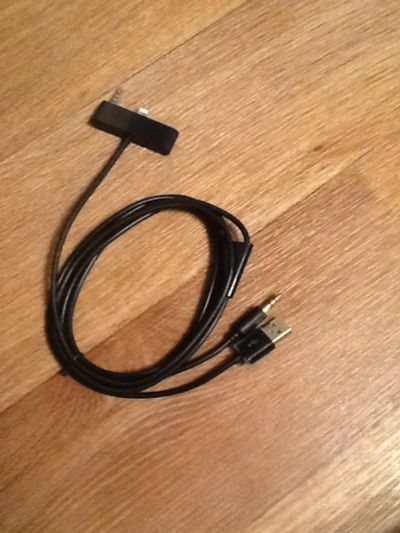 Лот: 6698399. Фото: 1. Кабель AUX+USB IPhone 5, iPod. Дата-кабели, переходники