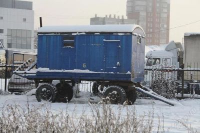 Лот: 2340304. Фото: 1. Вагончик бытовка на колесах. Бытовки, вагончики строительные