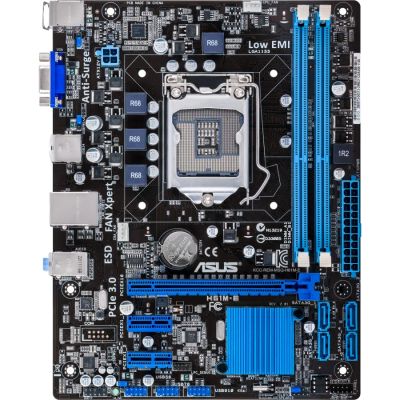 Лот: 5159537. Фото: 1. Системная плата Asus H61M-E новая... Материнские платы