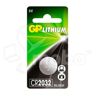 Лот: 18915337. Фото: 1. Батарейка CR2032 GP Lithium 3V. Батарейки, аккумуляторы, элементы питания